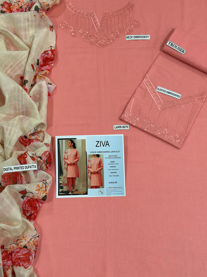 URGE | PURE LAWN 3PC EMBROIDERED